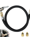 No Hassle Flexible Twenty Inch Tire Inflator Hose Adapter With Quick Release Schrader Valve and accessories for cars and trucks