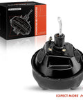 Heavy Duty Vacuum Brake Booster For Ford Bronco F100 F150 F250 Pickup 1980 1983, black steel single diaphragm with mounting.
