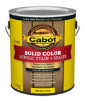 Solid Color Cedar Acrylic Deck Stain Gallon No Mess Easy To Apply Outdoor Wood Finish That Withstands Heavy Foot Traffic Durable Cedar Tone With Rich Color Depth And Long Lasting Protective Shine shown in packaging