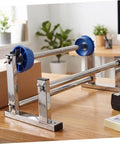 Manual Film Roll Holder For Cargo Wrapping, Lightweight Metal Plastic Unwinding Frame, Hand Operated Dispenser For Warehouse Storage on desk