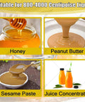 Electric Honey Transfer Pump For High Viscosity Liquids 6 To 10 L Per Minute Flow Gear Pump With CAM Rotor Food Grade Materials Heavy Duty Fast Transfer For Semi Solid Fluids And Syrups used for honey, peanut butter, sesame paste, and juice concentrate