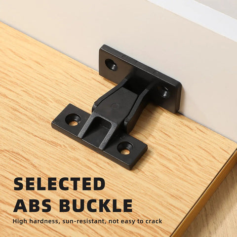 Quick Snap Nylon False Front Cabinet Clips For Furniture Panels 10 Pack Black Hidden Push On Trim Connectors With Screws No Fuss Dead Simple Quick Install Hardware