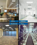 2x2 Ft LED Recessed Troffer Light, 4680LM Ultra Bright in office, hallway, residential, shop settings