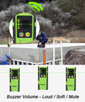 Laser Receiver For Green And Red Beams With Pulse Mode Only, 200 Ft Range, Three Sided LED Display, Clamp Included in use on site