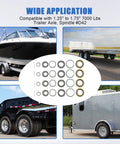 Beefy 7000 Lb Trailer Axle Bearing Kit Four Pack With Double Lip Seals For Tandem Axles On D42 Spindle images with applications