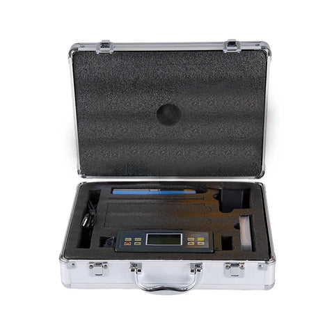 Pro Grade Digital Surface Roughness Tester for Ra and Rz, Compact Gauge ISO DIN ANSI JIS Compliance in carrying case