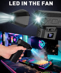 Cordless Electric Air Duster Turbo 110,000 RPM Portable Mini Blower with LED cleaning keyboard