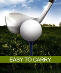 Golf ball on Pro-Grade Natural Wood Golf Tees Set Of 100 In Multiple Colors And Sizes 3-1/4 Inches 2-3/4 Inches 2-1/8 Inches Tall Tees