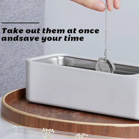 Hella Tough Stainless Steel Ultrasonic Cleaning Baskets Featuring Slick Locking Hooks Zero Hassle Small Parts Holder with mesh strainer
