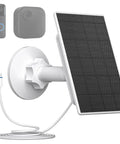 2W Solar Panel For Blink Outdoor 4 Camera And Video Doorbell USB C Solar Charger with 8.86 ft Cable and 360 Degree Mount