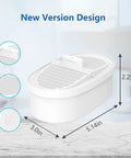 Replacement Water Filter For Waterdrop WD-PF-01A Plus, Cuts PFOA PFOS And Chlorine, dimensions shown on marble surface
