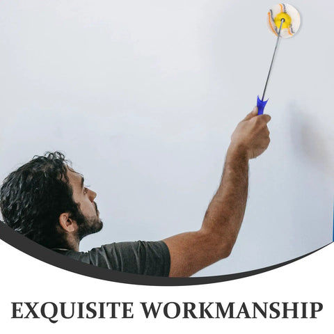 Man using a Badass Paint Roller Brush Crafted For Weekend Crews Chasing Tight Wall Coverage With Precision Edge Trimming.