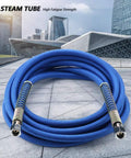Silicone Rubber Steam Hose For Irons And Boilers High Temperature Resistant Up To 392 Fahrenheit Durable 5 Meter Long Flexible Boiler Tube Fits Multiple Steam Iron Brands And Applications