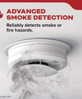 Smoke Detector With Hardwired Power And 10 Year Battery Backup 20SA10V Voice Alerts 85 Decibel Alarm Easy Install 1 Pack Great For Fast Clear Fire Warnings And Home Safety mounted on ceiling