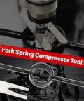 Motorcycle Fork Service Kit With Oil Level Tool Fork Spring Compressor And Damper Rod Bleed Tool highlights component use