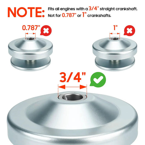 30 Series Torque Converter Kit For Go Karts And Mini Bikes 2 To 7 HP 3 Quarter Inch Crankshaft Dimensions Diagram