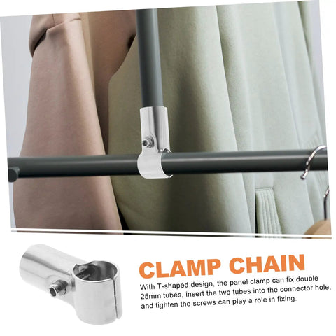 4 Pack End Rail Bracket Shaped Clamp For Chain Link Fence DIY Projects Dog Kennels Greenhouses And More Easy Install Rugged Durable Clamp Connectors For Rails Shelving Garden Fences And Outdoor Projects