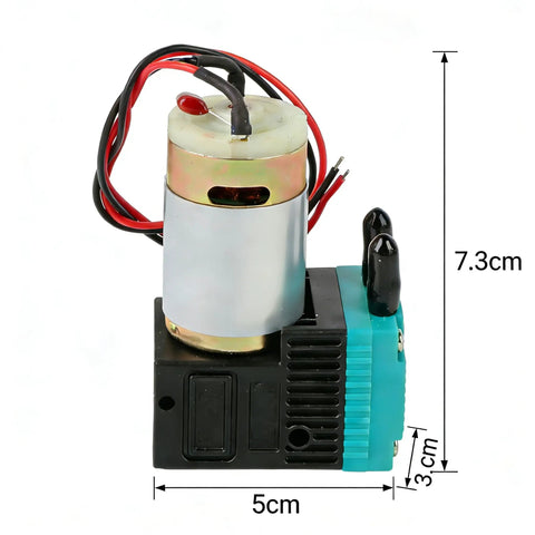 DC24V 7W Inkjet Printer Pump For Ink Circulation And Waste Ink Management, with 5mm inlet outlet, dimensions 5x3x7.3cm