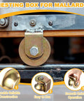 2 Pack 3 Inch U-Groove Caster Wheels With 1763 Lb Load Capacity installed on metal bracket for sliding gate