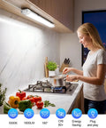 Bright LED Ceiling Light Fixture With Plug 5000K Triproof LED Tube Light 16W Linkable Closet Lighting in kitchen over stove