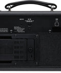 Back view of Powerful Wireless Desktop Amplifier For Guitar And Bass With Dual Five Inch Speakers showing input and output ports