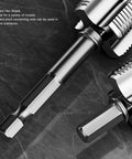 Close-up of Ppr Pipe Threader Kit With 4 Inch Hex Shank designed for G1/2 and G3/4 threads, showcasing durable metal hex shank.