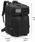 Rugged 45L Tactical Backpack for Men with MOLLE 3 Day Assault Bug Out Daypack Water Resistant Heavy Duty Military Style Backpack