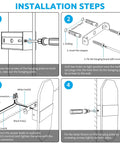 Installation instructions for RGB LED Wall Sconce Lights With Stepless Dimming And Bluetooth Control, 2 Pack