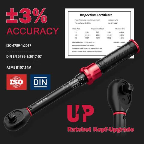 Spark Plug Socket Set With Three Eighths Drive Torque Wrench Magnetic Sockets Twelve Point 14mm 16mm And Six Point Swivel Five Eighths Inch Ten Inch Extension Bar Built For Auto Maintenance And Quick Repairs, 3% accuracy