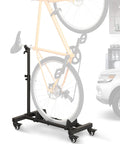 Vertical Bike Stand Freestanding Rack With Adjustable Height For 29 Inch Wheels 360 Degree Lockable Wheels Portable Indoor Bike Holder