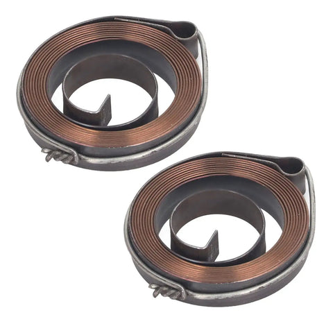 Pro Grade Drill Press Return Spring Set beefy two piece steel feed return coil assembly anti rust chrome plated for bench drills