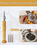 Pro Grade 155 Piece Watch Repair Kit With Precision Screwdrivers, Case Opener, Link Removers, Band Adjusters, and Carrying Case