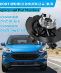 Beefed-Up Front Left Steering Knuckle And Hub Bearing Assembly For 2013-2019 Escape Driver Side Replacement shown with part numbers