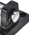 Heavy Duty Pneumatic Cylinder Rod Pivot Clevis Mounting Bracket 3 Pack Rear Mount Black Durable Low Carbon Steel For Industrial Automation Hardware 35mm Hole Spacing 45 By 45 By 30mm Compact Size, close-up