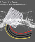 Heavy Duty DC Step Down Converter 48V To 12V And 72V To 12V Delivers Straight Up 10 Amp Power waterproof IP68 design with wiring.