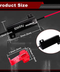 4 Pack 50W 8 Ohm LED Load Resistors For Turn Signals And Front Or Rear License Plate Lights, No Fuss Fix Hyper Flash