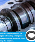 Radial Shaft Seal 28mm ID, 42mm OD, 7mm Width Nitrile Rubber Oil Seal For Bearings, Oil Pumps, And Engines, Durable Black Seal Built For Heavy Duty Machinery, High Temp, Leakproof Performance installed in machinery