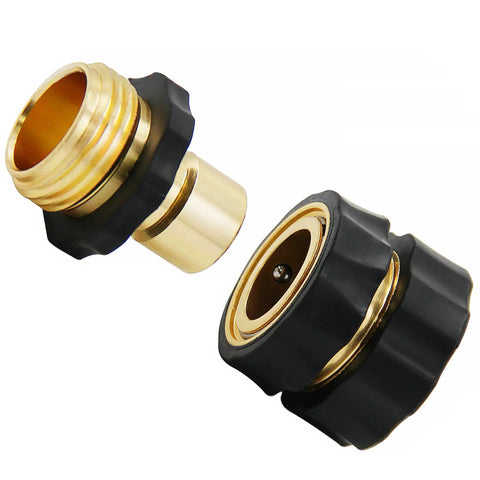 3/4 Inch Garden Hose Quick Connect Fittings Kit With 4 Male Adapters And 4 Female Adapters, Easy Quick Connect System Overview