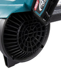 Close-up of the rear motor housing of the Top Shelf Brushless Cordless Leaf Blower Featuring Smooth Trigger Cruise Control.