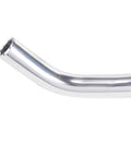 Close-up of Stainless Steel Bullhorn Road Handlebar For Fixie And Road Bikes 540mm Long With 25.4mm Clamp Classic Bull Horn Style.