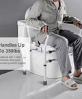 Heavy Duty Toilet Safety Rails For Seniors Standalone Grab Bars With Adjustable Height And Width Easy Install