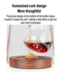 No Fuss Glass Cold Brew Coffee Tower With Rugged Stainless Steel Stand and Adjustable Flow Valve showcasing humanized cork design.