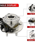 4WD Front Wheel Hub and Bearing Assembly That Fits Cadillac Escalade, GMC Yukon, Chevy Tahoe, 2007 to 2014 angle display
