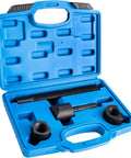 Heavy Duty Dual Wheel Separator Tool For Stuck Hub Removal With One Piece Pusher Ball Bearing Driven Kit in blue case