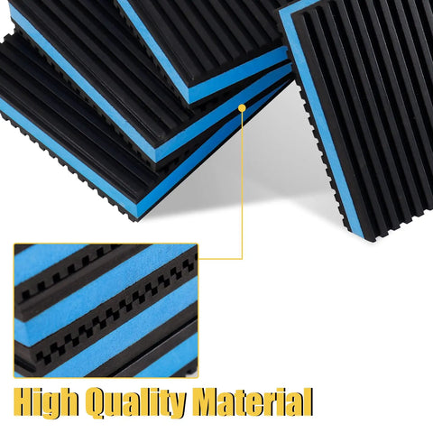 4 Pack Rubber Anti Vibration Pads for Air Conditioners and HVAC Systems, Heavy Duty EVA Isolation Mats Measuring 2 X 2 X 7/8 Inches
