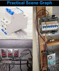 32A 400V Miniature Circuit Breaker Two Pole Go-To AC Disconnect Switch C32 Din Rail Mount DZ47-63 Style Protective Breaker