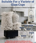 Turbo 600 RPM Home Glassware Polisher And Wine Glass Cleaner Machine with suitable brush for various glass sizes.