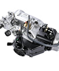 Close-up of 230 CC GY6 ATV Engine Replacement With Reverse And Balance Shaft For Go Kart 4 Stroke CVT, Air Cooled, Electric Start, CDI Ignition.