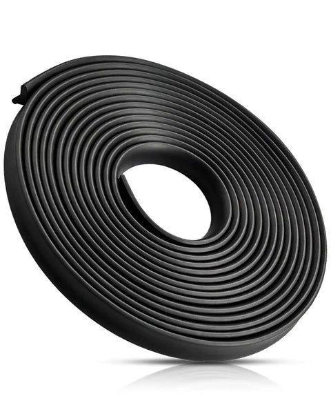 Replacement Vinyl Strip 10 Foot 6 Inch for Siding Brake Model PRO 14 19 Maximum Bending, Durable PVC, Black Coiled View