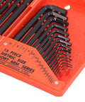 The Ultimate 30 Piece Hex Wrench Set Made From Tough 45 Steel, Featuring Inch And Metric Key Sizes For Any Home Fixer Upper Job Or Furniture Build Without Breaking A Sweat. 15-piece metric short arm hex key set in orange case, 45 steel, black finish